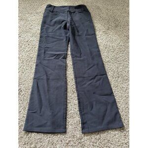 Ambiance Womens Dress Pants Boot Cut Size Small Blue Button Detail Stretch